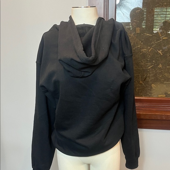 Black Zip-Up Hoodie with UCSC Banana Slug Emblem - Picture 2 of 3